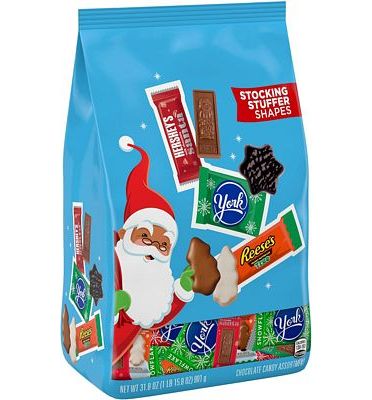 Purchase HERSHEY'S, REESE'S and YORK Assorted Flavored, Christmas Candy Variety Bag, 31.8 oz at Amazon.com