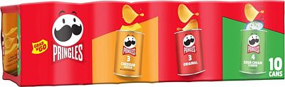 Purchase Pringles Potato Crisps Chips, Variety Pack, 13.7oz Tray (10 Cans) at Amazon.com
