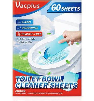 Purchase Vacplus Toilet Bowl Cleaners - Eco - Friendly 60 Sheets Toilet Bowl Cleaner Strips at Amazon.com