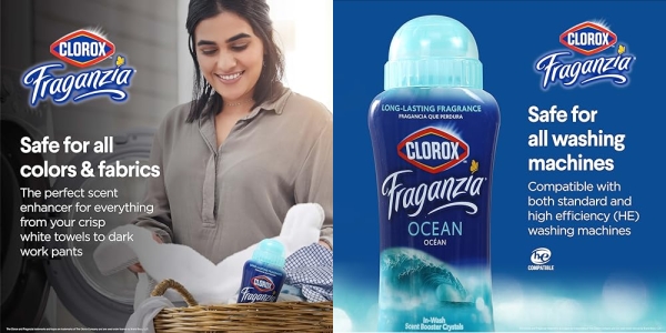 Purchase Clorox Fraganzia In-Wash Scent Booster Crystals in Ocean Scent 18 Oz Crystals on Amazon.com