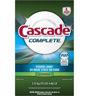 Purchase Cascade Complete Powder Dishwasher Detergent, Fresh Scent, 75 oz, White at Amazon.com
