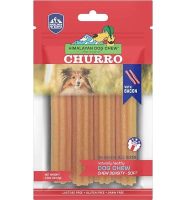 Purchase Himalayan Dog Chew Churro Yak Cheese Dog Chews, Soft, Real Bacon Flavor, 4 oz at Amazon.com