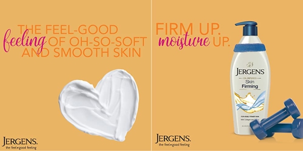 Purchase Jergens Skin Firming Body Lotion for Dry to Extra Dry Skin, Skin Tightening Cream with Collagen and Elastin, Instantly Moisturizes Dry Skin, Dermatologist Tested, Hydralucence Blend Formula, 16.8 oz on Amazon.com