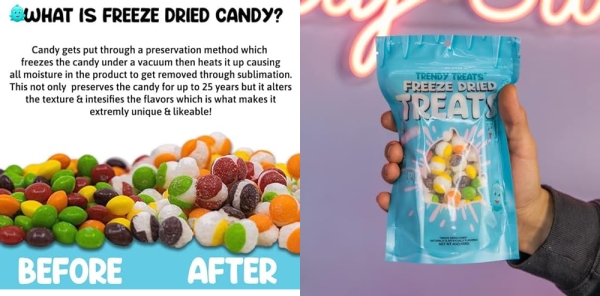 Purchase Trendy Treats - By the Famous Tik Tok TikTok Candy Channel TrendyTreats - Freeze Dried Snacks - 4 oz on Amazon.com