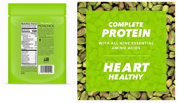 Purchase Wonderful Pistachios, No Shells, Roasted & Salted Nuts, 24oz Resealable Bag on Amazon.com