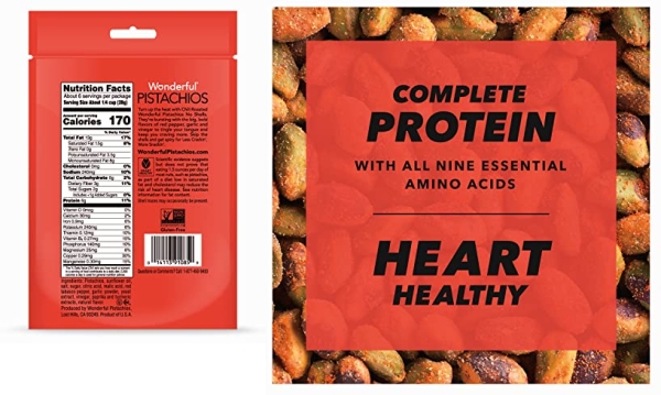 Purchase Wonderful Pistachios, No Shells, Chili Roasted, 5.5 Ounce Resealable Pouch on Amazon.com