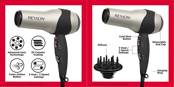 Purchase Revlon 1875W Volumizing Turbo Hair Dryer on Amazon.com