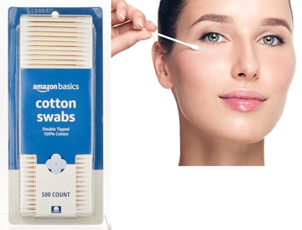 Purchase Amazon Basics Cotton Swabs, 500 ct, 1-Pack on Amazon.com