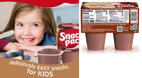 Purchase Snack Pack Chocolate Pudding Cups, 3.25 ounce (4 Count) on Amazon.com
