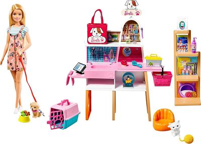 Purchase Barbie Doll and Playset, Pet Boutique with 4 Pets, Color-Change Grooming Feature and 20+ Themed Accessories at Amazon.com