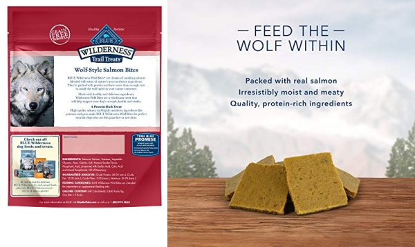 Purchase Blue Buffalo Wilderness Trail Treats Wild Bites Grain Free Soft-Moist Dog Treats on Amazon.com