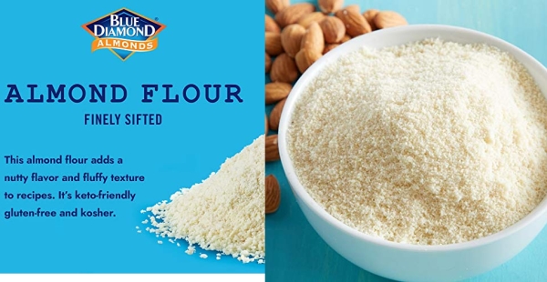 Purchase Blue Diamond Almond Flour, Gluten Free, Blanched, Finely Sifted 3 Pound bag on Amazon.com