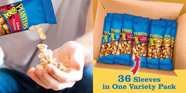 Purchase Planters Nuts Cashews and Peanuts Variety Pack Snack Nuts (36 Count - 61.49 Oz total) on Amazon.com