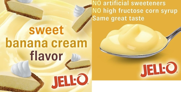 Purchase Jell-O Instant Pudding & Pie Filling, Banana Cream, 5.1 oz on Amazon.com