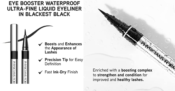 Purchase Physicians Formula Eye Booster Waterproof Ultra-fine Liquid Eyeliner, Blackest Black, 0.03 Fl Ounce on Amazon.com