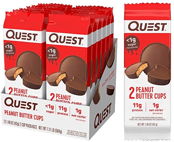 Purchase Quest Nutrition High Protein Low Carb, Gluten Free, Keto Friendly, Peanut Butter Cups, 17.76 Ounce on Amazon.com