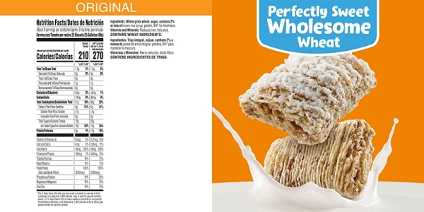 Purchase Kellogg's Frosted Mini-Wheats Cold Breakfast Cereal, Whole Grain, High Fiber Cereal, Kids Snacks, Original (4 Boxes) on Amazon.com