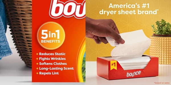 Purchase Bounce Fabric Softener Dryer Sheets, Outdoor Fresh Scent, 34 Count on Amazon.com