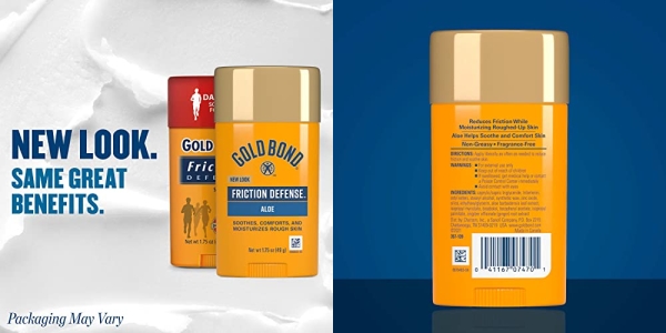 Purchase Gold Bond Friction Defense Stick 1.75 oz., Soothes & Comforts for Daily Friction Prevention on Amazon.com