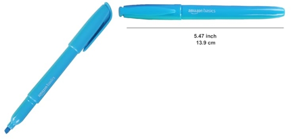 Purchase Amazon Basics Chisel Tip, Fluorescent Ink Highlighters, Assorted Colors - Pack of 12 on Amazon.com