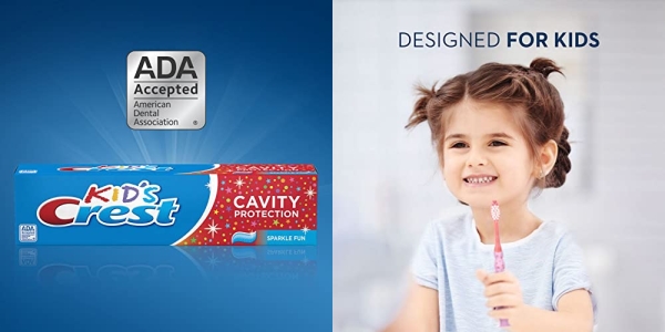 Purchase Crest Kid's Cavity Protection Toothpaste (children and toddlers 2+), Sparkle Fun, 4.6 Oz (Pack of 3) on Amazon.com