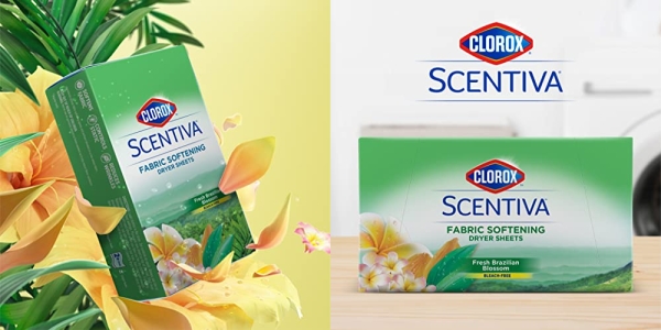 Purchase Clorox Scentiva Fabric Softening Dryer Sheets, 40 Count Dryer Sheets on Amazon.com