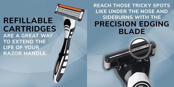 Purchase BIC Hybrid Flex 5 Disposable Razor Cartridges for Men, 5 blade razors, 8 total cartridges on Amazon.com