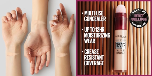 Purchase Maybelline Instant Age Rewind Eraser Dark Circles Treatment Multi-Use Concealer, Ivory, 0.2 Fl Oz on Amazon.com