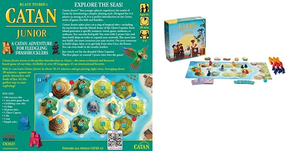 Purchase CATAN Junior Board Game, Civilization Building Strategy Game, Ages 6+, 2-4 Players on Amazon.com
