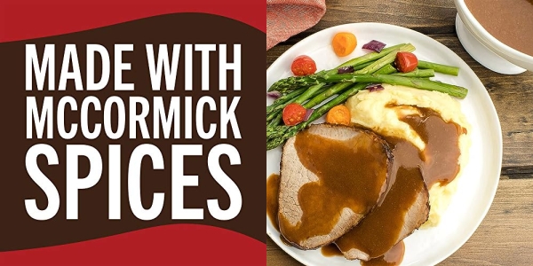 Purchase McCormick 30% Less Sodium Brown Gravy Mix, 0.87 oz on Amazon.com