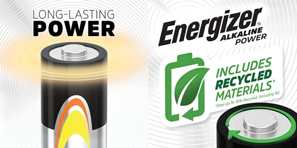 Purchase Energizer AA Batteries, Double A Long-Lasting Alkaline Power Batteries (32 Pack) on Amazon.com