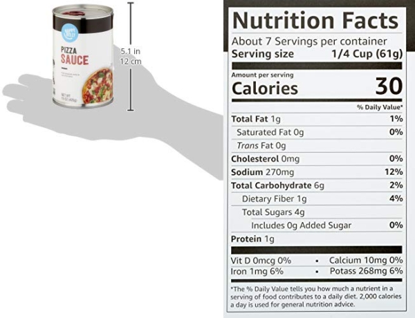 Purchase Amazon Brand - Happy Belly Pizza Sauce, 15 Ounce on Amazon.com