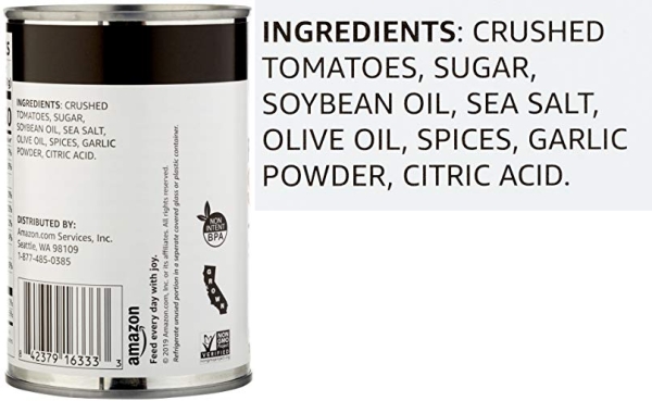 Purchase Amazon Brand - Happy Belly Pizza Sauce, 15 Ounce on Amazon.com