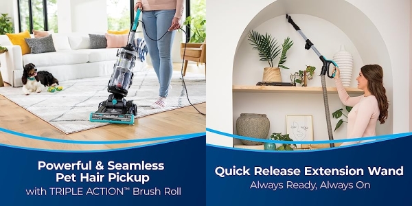 Purchase BISSELL CleanView Swivel Pet Reach Full-Size Vacuum Cleaner, with Quick Release Wand, & Swivel Steering, 3198A, Color May Vary on Amazon.com