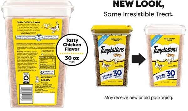 Purchase TEMPTATIONS Classic Crunchy and Soft Cat Treats on Amazon.com