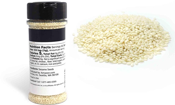 Purchase Amazon Brand - Happy Belly Sesame Seeds, 3 Ounces on Amazon.com