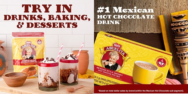 Purchase Abuelita Mexican Style Instant Hot Chocolate Drink Mix, 1 Ounce (Pack of 8) on Amazon.com