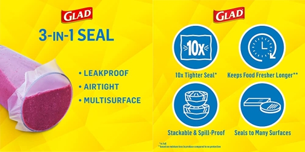 Purchase Glad Press'n Seal Plastic Food Wrap - 100 Square Foot Roll - 3 Pack on Amazon.com