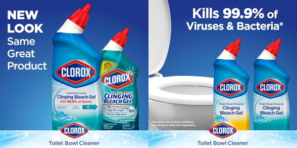 Purchase Clorox Toilet Bowl Cleaner with Bleach Variety Pack - 24 Ounces, 4 Pack on Amazon.com