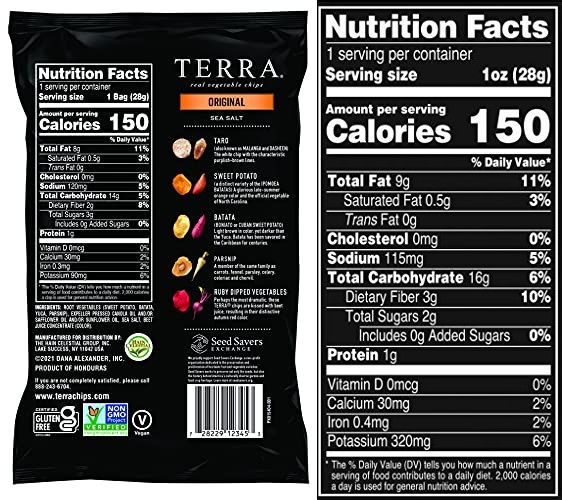 Purchase TERRA Original Chips with Sea Salt, 1 oz. (Pack of 24) on Amazon.com