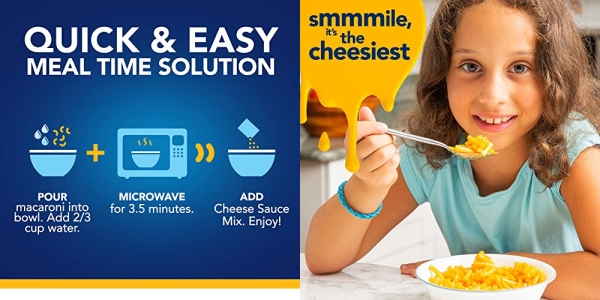 Purchase Kraft Easy Mac Microwavable Macaroni & Cheese (6.7oz Packets, Pack of 18) on Amazon.com