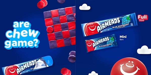 Purchase Airheads Candy, Individually Wrapped Bars, Blue Raspberry, Non Melting, Party, 0.55 Ounce (Pack of 36) on Amazon.com