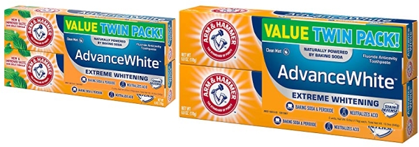 Purchase Arm & Hammer Advance White Extreme Whitening with Stain Defense, Fresh Mint, 6 oz Twin Pack on Amazon.com