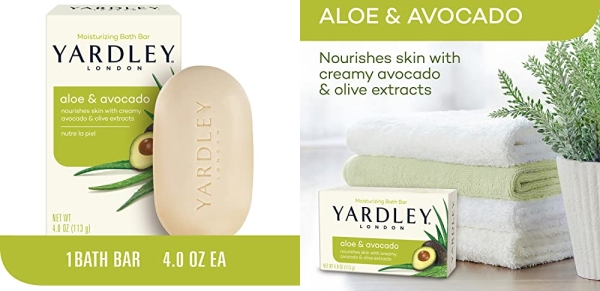 Purchase Yardley London Aloe & Avocado Naturally Moisturizing Bath Bar, 4.25 ounce on Amazon.com