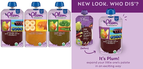 Purchase Plum Organics Stage 2, Organic Baby Food, Fruit and Veggie Variety Pack, 4 ounce pouches (Pack of 18) on Amazon.com