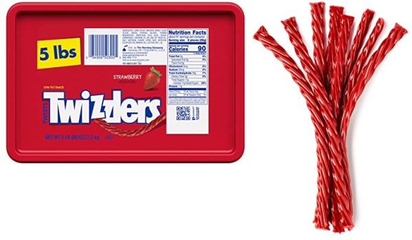 Purchase Twizzlers Licorice Candy, Strawberry, 5 Pound on Amazon.com