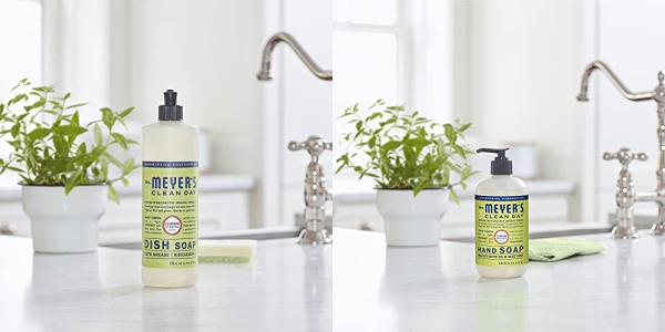 Purchase Mrs. Meyers Clean Day Lemon Verbena Dish Soap (16 fl oz), Hand Soap (12.5 fl oz), Multi-Surface Everyday Cleaner (16 fl oz) on Amazon.com