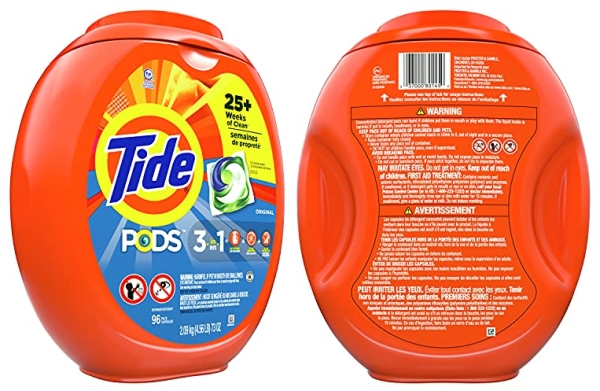 Purchase Tide PODS Laundry Detergent Liquid Pacs, Original Scent, HE Compatible, 96 Count on Amazon.com