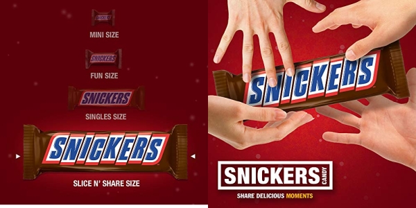 Purchase SNICKERS Christmas Slice n' Share Giant Chocolate Candy Bar 1-Pound Bar on Amazon.com