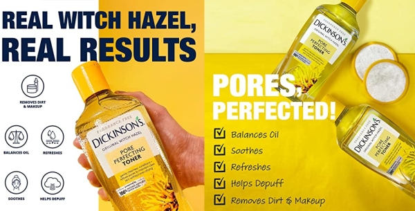 Purchase Dickinsons Original Witch Hazel Pore Perfecting Toner 16 oz on Amazon.com